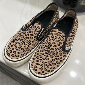 Vans Leopard slip-ons